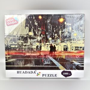 Huadada Night Scene Of Modern City 1000 piece Jigsaw Puzzle Factory Sealed